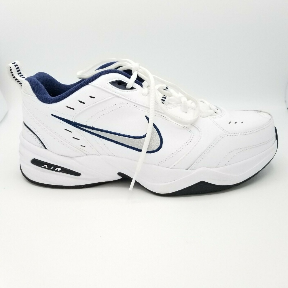 Nike Air Monarch Walking Trainers Shoes Mens White - Picture 2 of 8